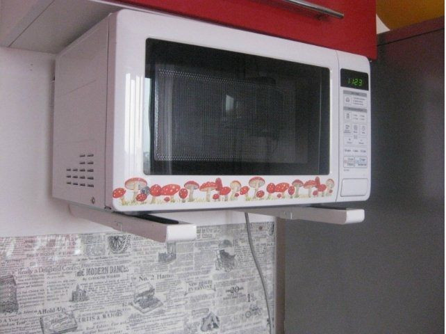 Кронштейн для монтажа микроволновой печи на стену. Установка. Suport c - imagine 1