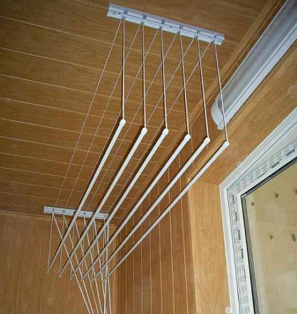Навеска потолочной сушилки для белья. Uscator de rufe perete/tavan. - изображение 1